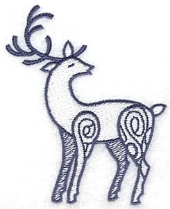 Embroidery Design: Reindeer<br> 3.14w X 3.89h