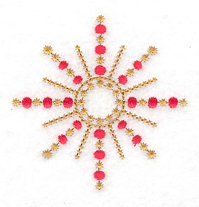 Embroidery Design: Star two color<br> 2.83w X 2.83h
