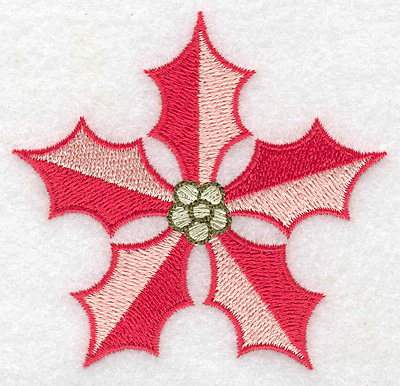Embroidery Design: Poinsetta<br> 3.16w X 3.03h