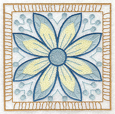 Embroidery Design: Flower 2 large<br> 4.94W X 4.94H