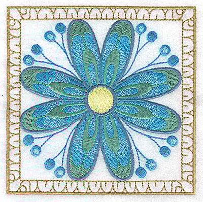 Embroidery Design: Flower 9 large 4.94w X 4.94h