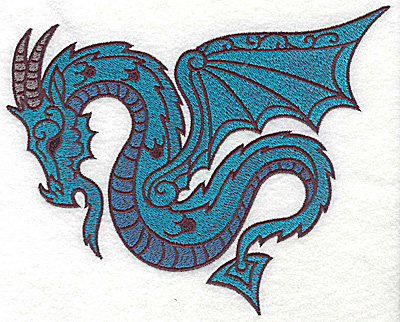 Embroidery Design: Dragon 6 large<br> 6.94w X 5.50h