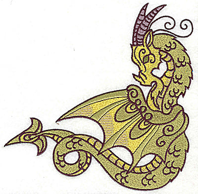 Embroidery Design: Dragon 7 large<br> 6.96w X 6.84h