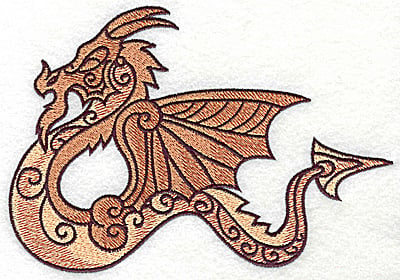 Embroidery Design: Dragon 9 large<br> 6.99w X 4.81h