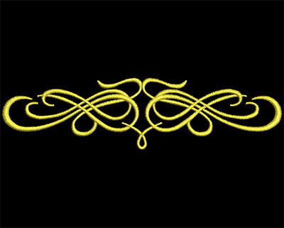 Embroidery Design: Font Elements 1 Design 1<br> 4.31w X 1.10h