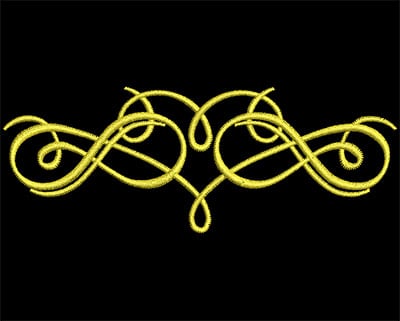 Embroidery Design: Font Elements 1 Design 2<br> 3.68w X 1.36h