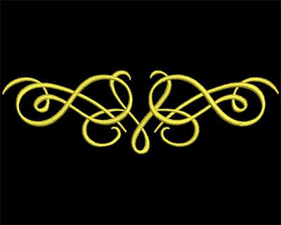 Embroidery Design: Font Elements 1 Design 6<br> 4.08w X 1.24h
