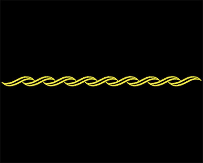 Embroidery Design: Font Elements 1 Design 11<br> 7.09w X 0.37h