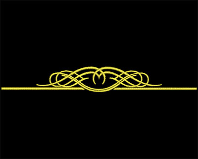 Embroidery Design: Font Elements 1 Design 12<br> 5.11w X 0.67h