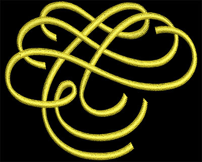 Embroidery Design: Font Elements 1 Design 23<br> 2.44w X 2.02h