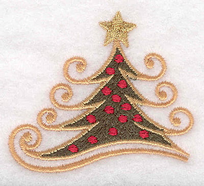 Embroidery Design: Christmas tree small <br>2.50"w X 2.25"h