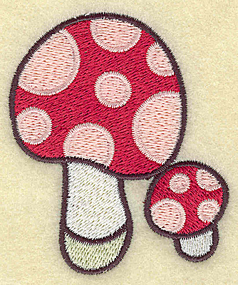 Embroidery Design: Toadstools<br> 2.56w X 3.05h
