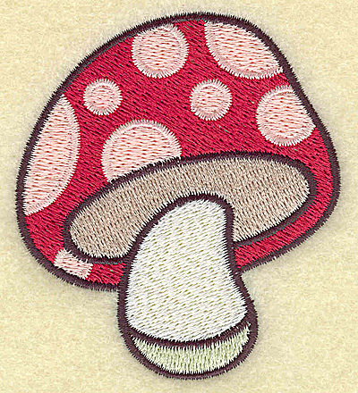 Embroidery Design: Toadstool <br> 2.76w X 3.13h