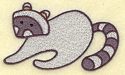 Embroidery Design: Racoon<br> 3.57w X 2.10h