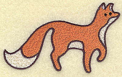 Embroidery Design: Fox<br> 3.77w X 2.31h