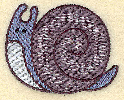 Embroidery Design: Snail <br> 3.03w X 2.42h