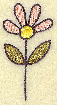 Embroidery Design: Flower <br> 2.76w X 3.43h
