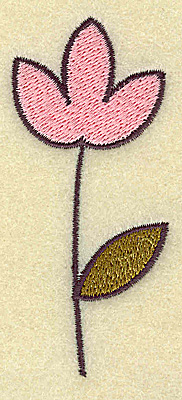 Embroidery Design: Flower <br> 1.58w X 3.53h