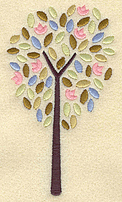 Embroidery Design: Tree<br> 2.81w X 4.95h