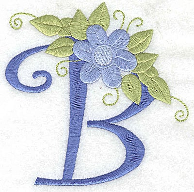 Embroidery Design: B large<br> 4.24w X 4.27h
