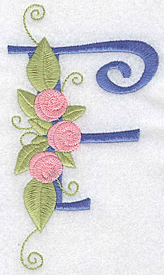 Embroidery Design: F large<br> 3.04w X 5.35h