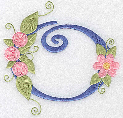 Embroidery Design: O large <br> 5.13w X 4.99h