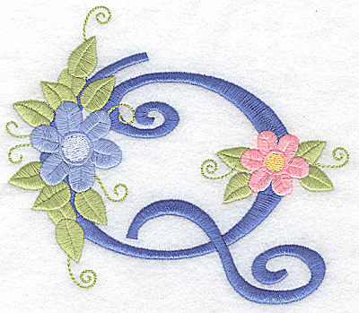 Embroidery Design: Q large <Br> 5.67w X 4.95h