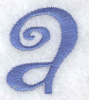 Embroidery Design: a lower case<br> 1.09w X 1.30h