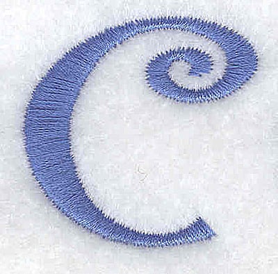 Embroidery Design: c lower case<br> 1.29w X 1.27h