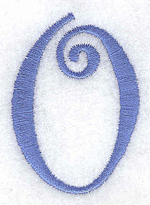 Embroidery Design: 0 number<br> 1.44w X 2.03h