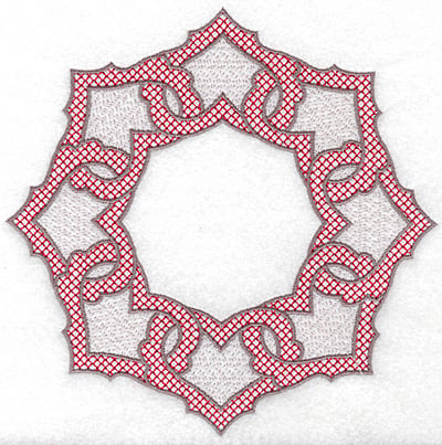 Embroidery Design: Circle of Hearts<br> 7.01w X 7.01h