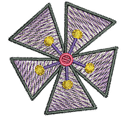 Embroidery Design: Flower 2<br> 1.78w X 1.83h | Embroidery Legacy Embroidery Design: Flower 2<br> 1.78w X 1.83h