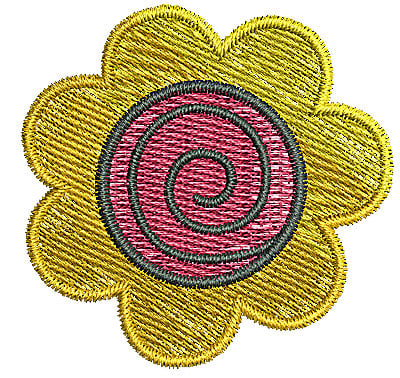 Embroidery Design: Flower 3<br> 1.81w X 1.77h | Embroidery Legacy Embroidery Design: Flower 3<br> 1.81w X 1.77h