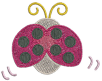 Embroidery Design: Ladybug<br> 3.86w X 3.03h