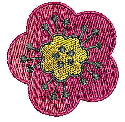 Embroidery Design: Flower 8<br> 2.04w X 2.09h