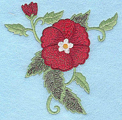 Embroidery Design: Poppy <br> 3.89w X 3.88h