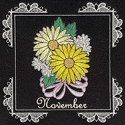 Embroidery Design: November<br> 6.02w X 6.04h