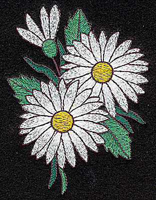Embroidery Design: Daisy<br> 3.24w X 4.34h