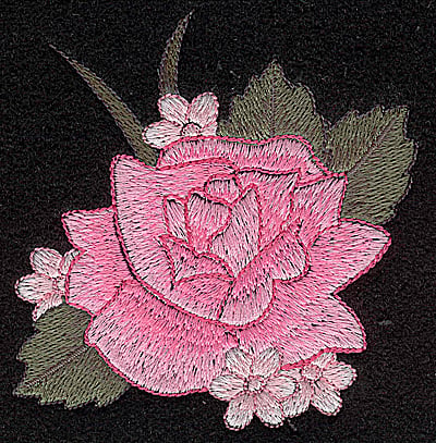 Embroidery Design: Rose<br> 3.49w X 3.60h