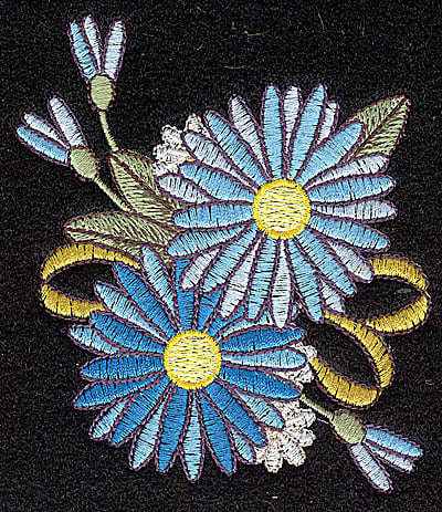 Embroidery Design: Cornflower<br> 3.32w X 3.98h