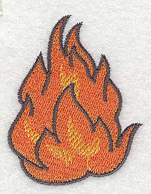 Embroidery Design: Fire A<br> 1.98w X 2.50h