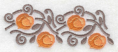 Embroidery Design: Apricots<br> 3.60w X 1.45h | Embroidery Legacy Embroidery Design: Apricots<br> 3.60w X 1.45h