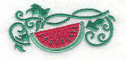 Embroidery Design: Watermelon<br> 2.35w X 1.13h