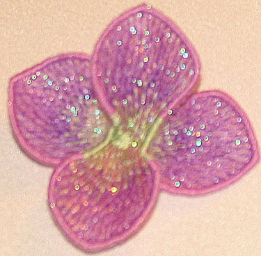 Embroidery Design: Erysimum 3D Flower small<br>1.80" w X 1.49"h