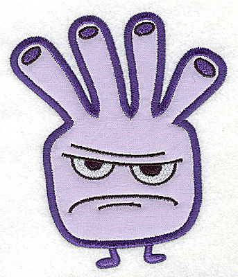 Embroidery Design: Germ K Applique<br>4.66H x 3.93W