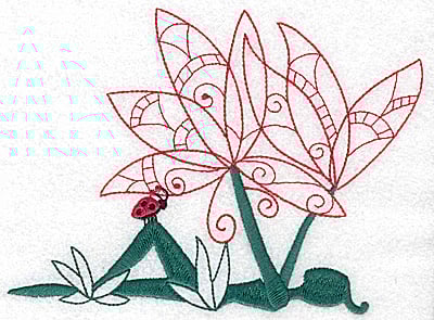 Embroidery Design: Flower Soul D large<br> 6.66w X 4.94h | Embroidery Legacy Embroidery Design: Flower Soul D large<br> 6.66w X 4.94h