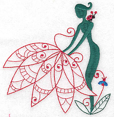 Embroidery Design: Flower Soul I large<br> 4.69w X 4.93h