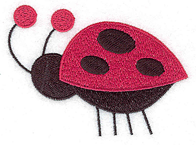 Embroidery Design: Ladybug B large<br> 3.55w X 2.69h