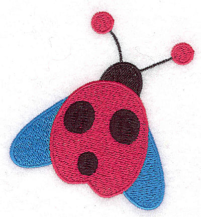 Embroidery Design: Winged ladybug large<br> 3.31w X 3.52h