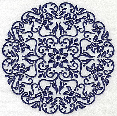 Embroidery Design: Fancy Circle F large<br> 6.51w X 6.51h | Embroidery Legacy Embroidery Design: Fancy Circle F large<br> 6.51w X 6.51h